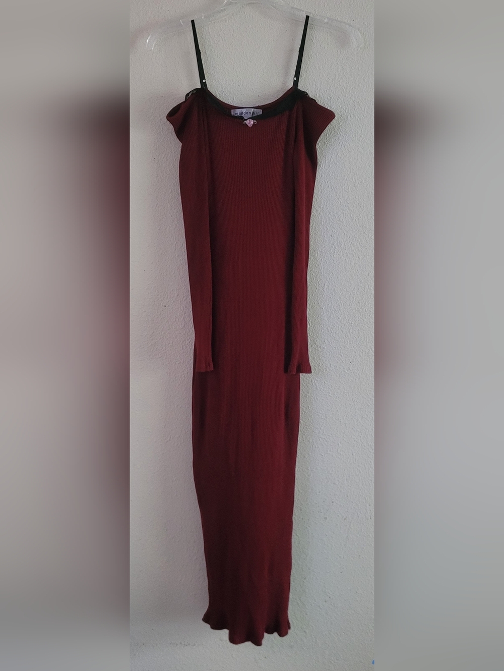Madden Girl Ribbed Long Sleeve Dress